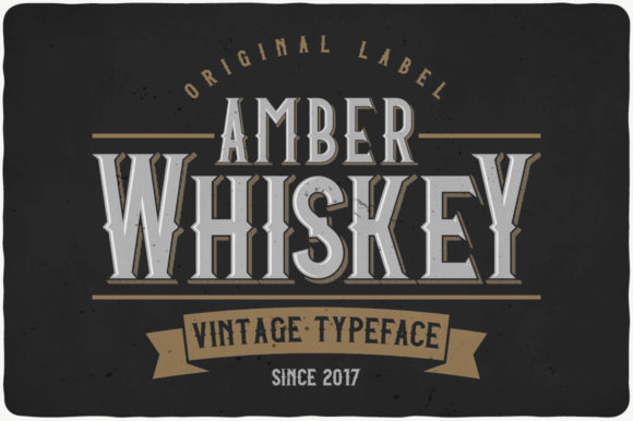 Amber Whiskey: The Bold Display Font for Premium Web Design