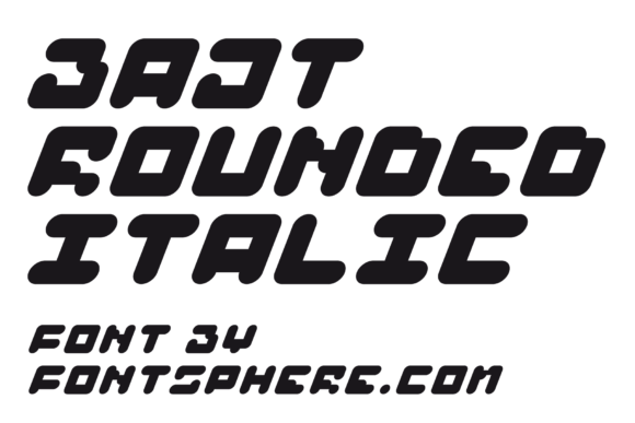 Bajt Rounded: The Futuristic All Caps Typeface for Modern Editorial Design