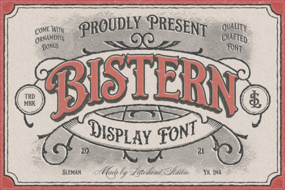 Bistern Victorian Display Font for Modern Web Design
