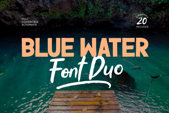 Blue Water Bold Duo: A Chic Display Typeface for Editorial Design