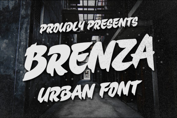 Brenza Display Font: Street Art Vibe for Bold Campaigns