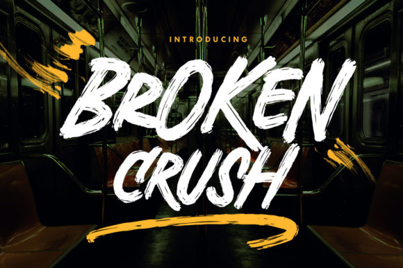 Broken Crush: The Rough Display Font for Bold Branding