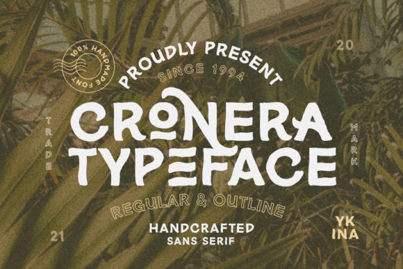 Cronera: The Bold Organic Display Font for Creative Branding
