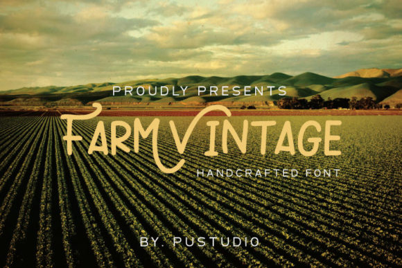 Farm Vintage: The Organic Display Typeface for Editorial Design