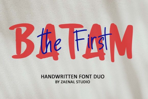 First Batam: The Friendly Display Font for Handmade Creators