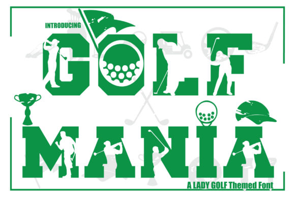 Golf Mania: A Bold Display Typeface for Modern Editorial Projects