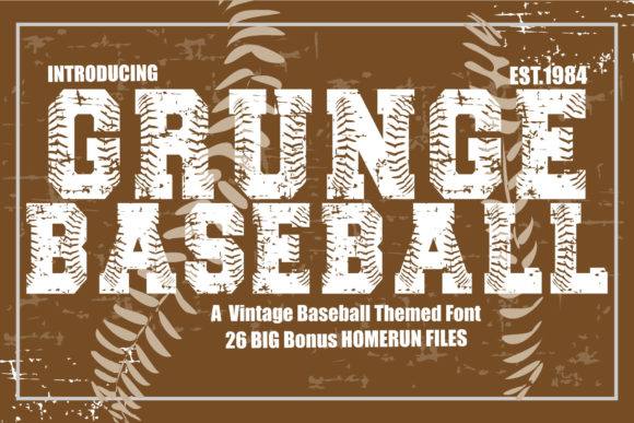 Grunge Baseball: The Bold Display Font for Modern Brands