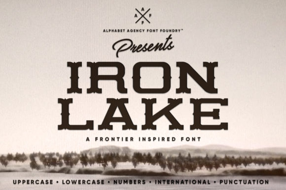 Iron Lake: A Bold Western Display Font for Modern Brands