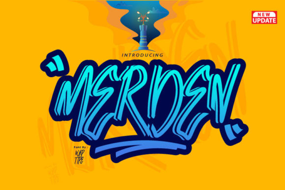 Merden Graffiti: The Urban Typeface for Bold Brand Identity
