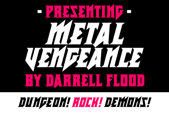 Metal Vengeance: The Heavy Metal Display Font for Bold Crafters