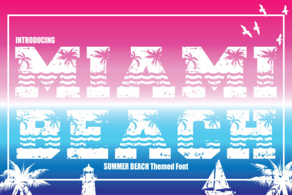 Miami Beach Font for Bold Campaign Headlines and Social Media