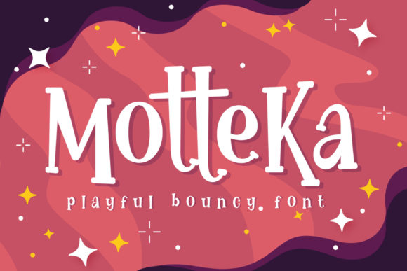 Motteka: The Playful Display Font for Modern Digital Brands