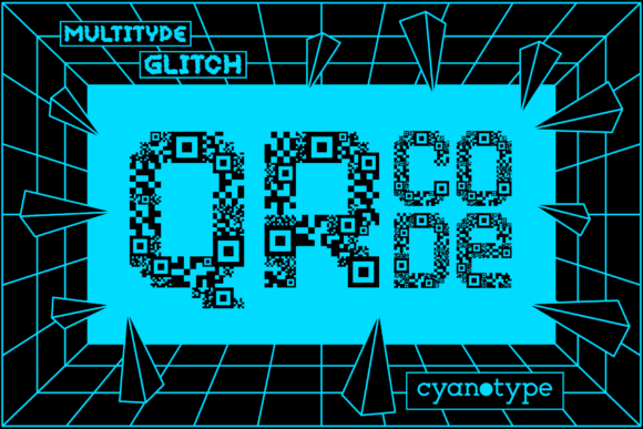 MultiType Glitch QR Code: The Ultimate Display Typeface for Digital Campaigns