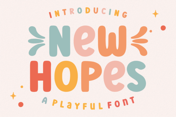 New Hopes: A Friendly Display Typeface for Modern Editorial Design