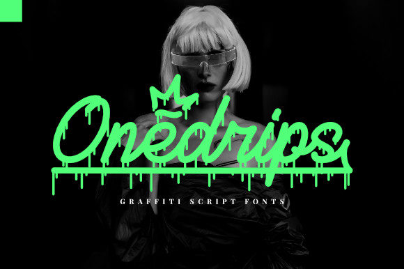 Onedrips: The Spooky Display Typeface for Editorial Design