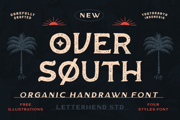 Over South: A Premium Display Font for Editorial Design