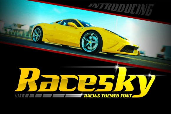 Racesky: A Dynamic Display Font for Creative Makers