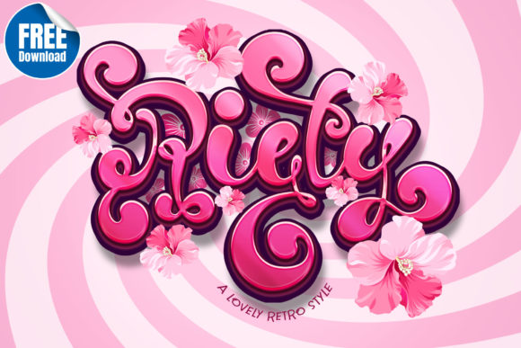 Riety: A Retro Display Typeface for Editorial Design