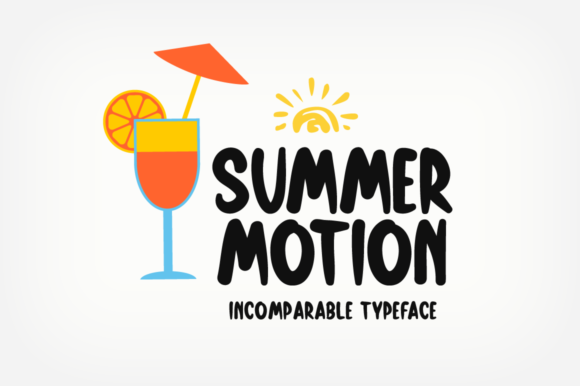 Summer Motion: A Friendly Display Typeface for Modern Editorial Design