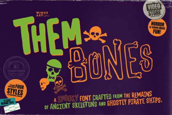 Them Bones: The Spooky Display Font for Unique Brand Identity