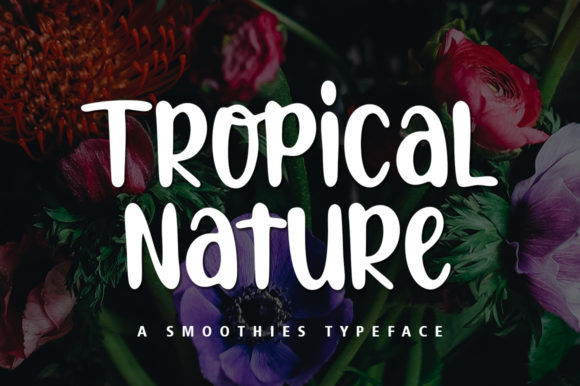 Tropical Nature: The Perfect Display Font for Boho and Farmhouse Brands