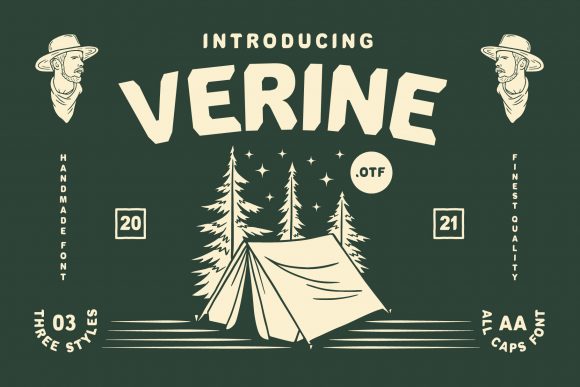 Verine: The Bold Vintage Display Font for Handmade Brands