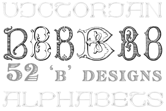 Victorian Alphabets B: The Ultimate Free Display Font
