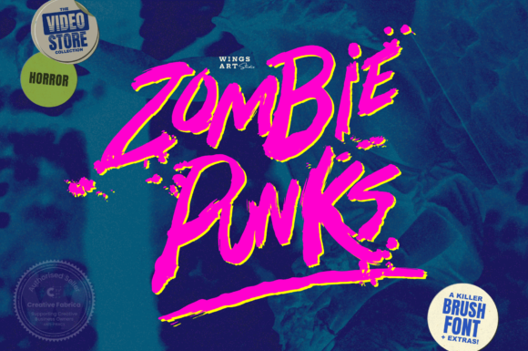 Zombie Punks: The Ultimate Display Font for Bold Brand Identity